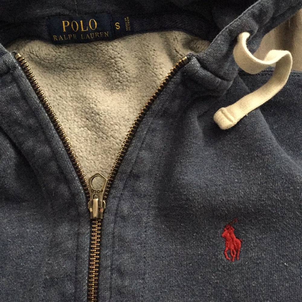 Men’s Polo Ralph Lauren zip up hoodie. Size S